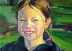 Portrait in Öl auf Leinwand. Portrait im Auftrag malen lassen. Zug. Schweiz