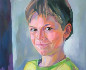 Portrait in Öl auf Leinwand. Portrait im Auftrag malen lassen. Zug. Schweiz